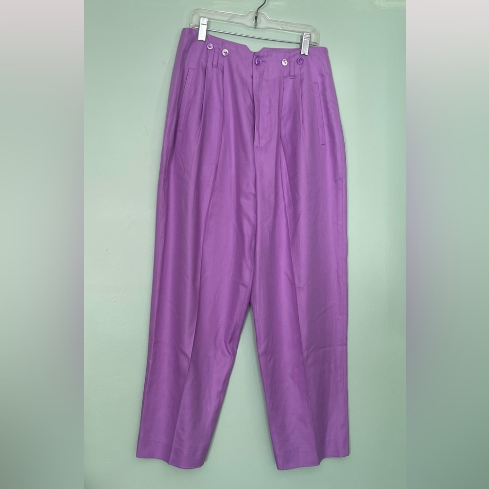 J Peterman 100% silk glamour pants